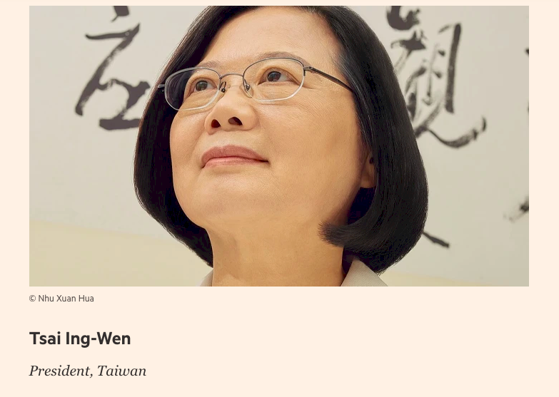 Tsai Ing-wen entre las 25 mujeres más influyentes del mundo según el Financial Times