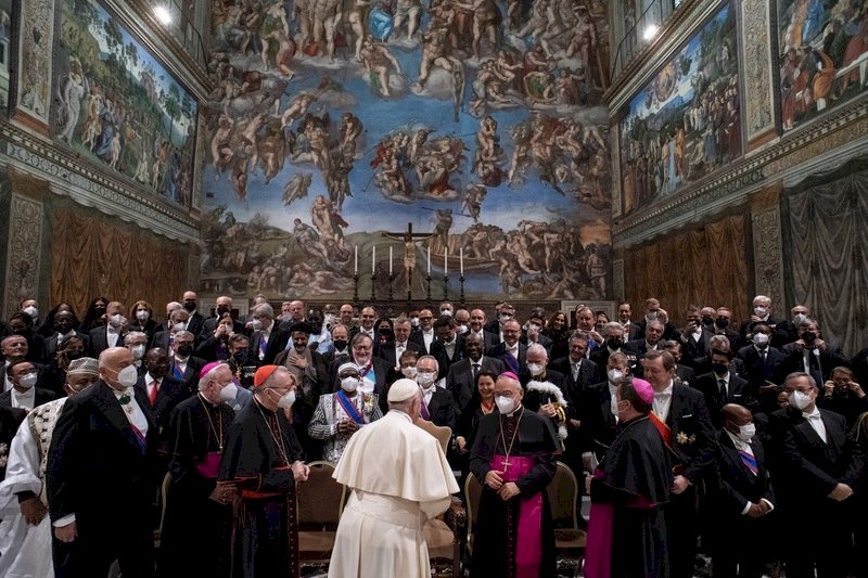 El papa recibe a los embajadores extranjeros por el Año Nuevo incluyendo a Taiwán