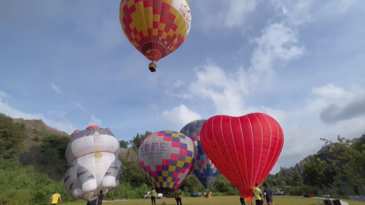 Se inaugura el Festival del globo aerostático en el sur de Taiwán
