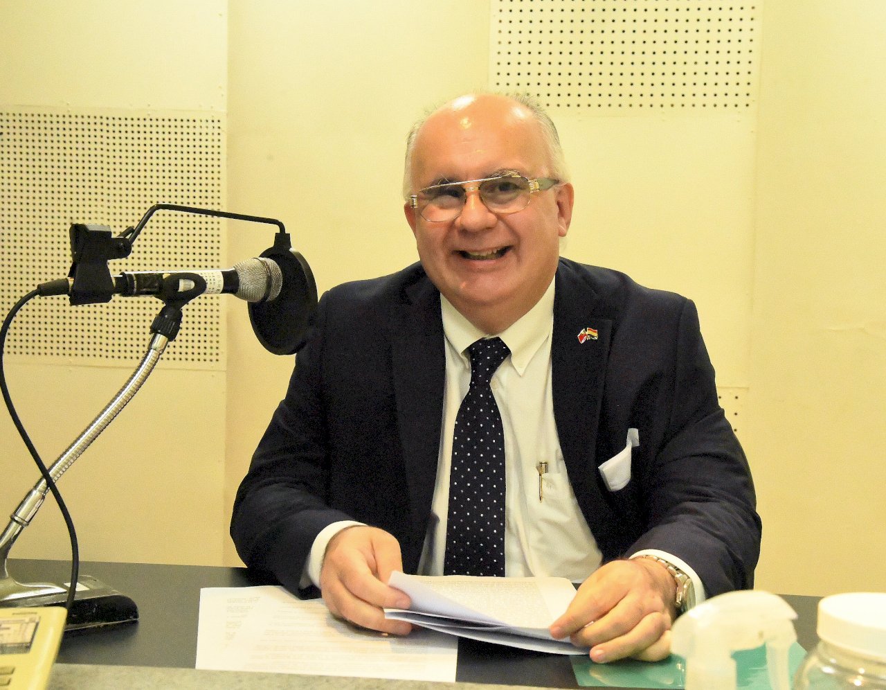 El Excmo. embajador del Paraguay Carlos José Fleitas en RTI