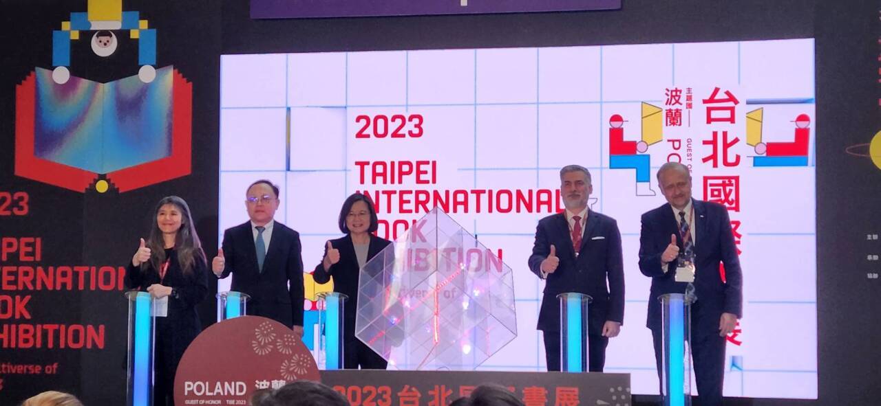 Tsai Ing-wen inaugura la Feria Internacional del Libro de Taipéi con Polonia como país invitado