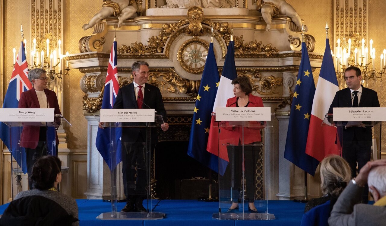 Francia y Australia emiten una declaración conjunta de rechazo a la escalada de tensión en el Estrecho