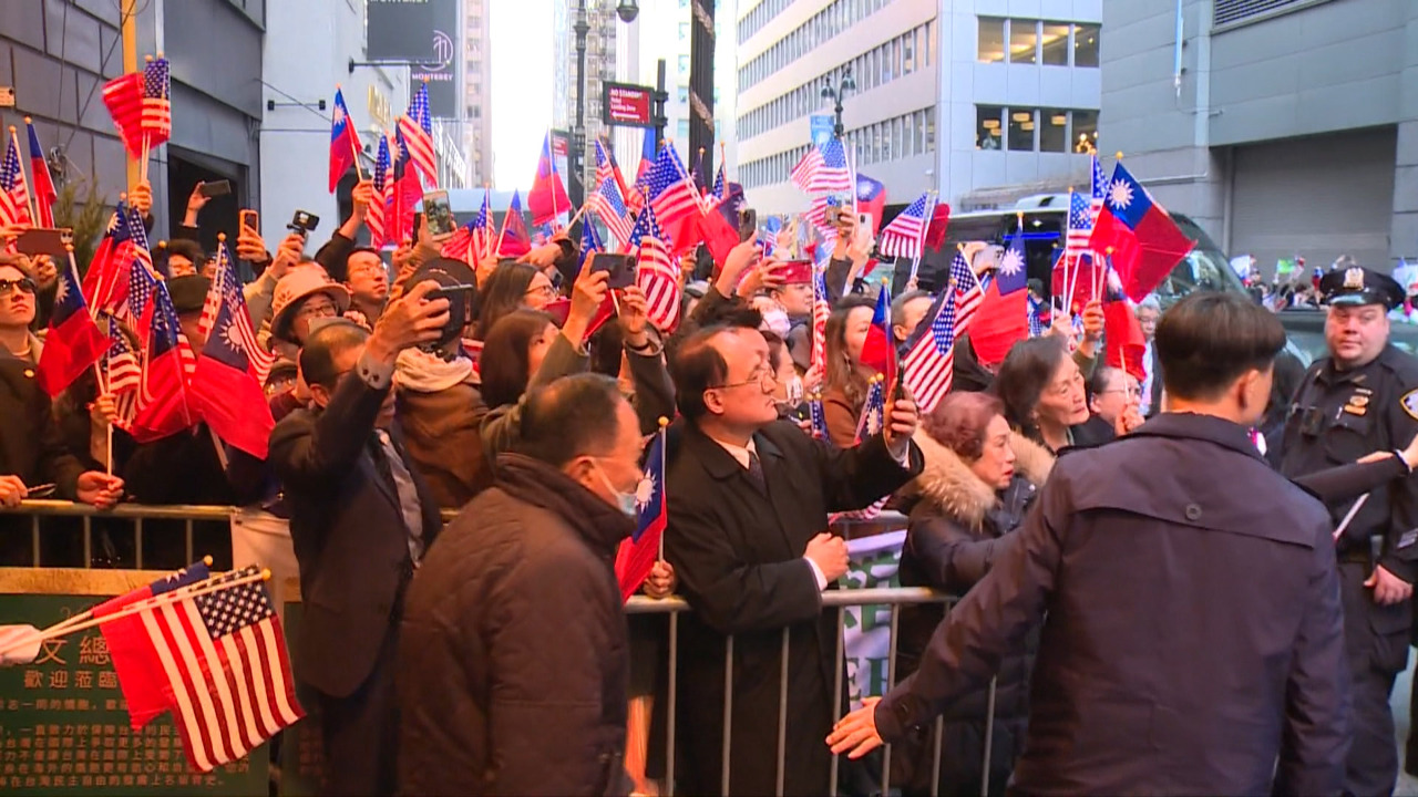 La presidenta Tsai Ing-wen fue ovacionada en Nueva York