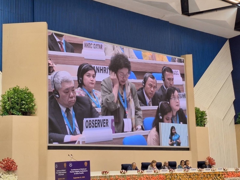 Chen Chu participa en una cumbre de derechos humanos celebrada en India