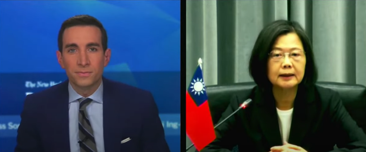 Tsai Ing-wen cree que China continental afronta problemas internos que la disuaden de no atacar Taiwán