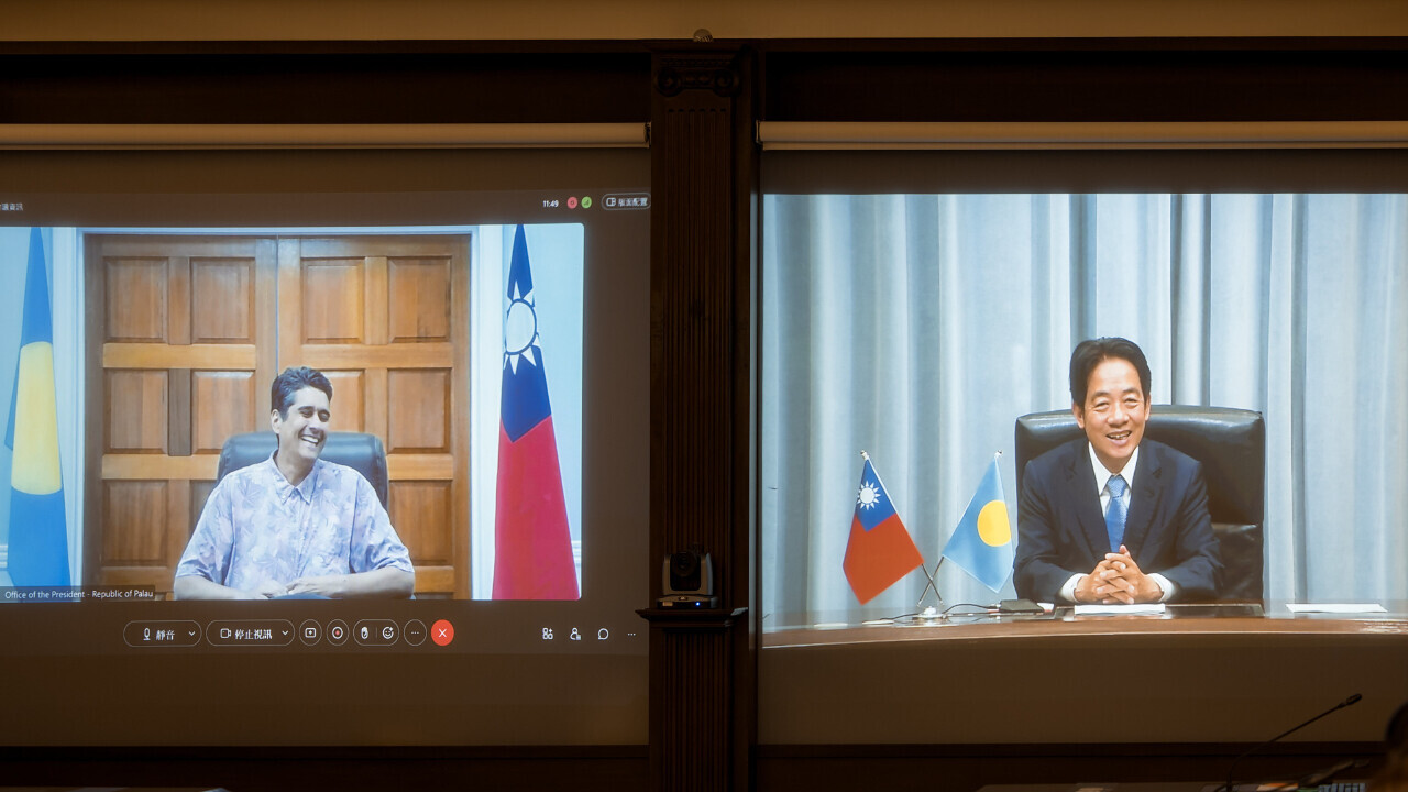 Lai Ching-te mantiene una productiva reunión por videoconferencia con el presidente de Palaos