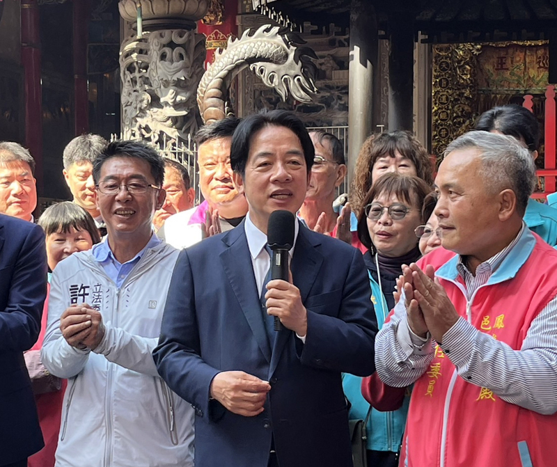 Lai Ching-te agradece a los habitantes de Kaohsiung por su apoyo para las elecciones presidenciales