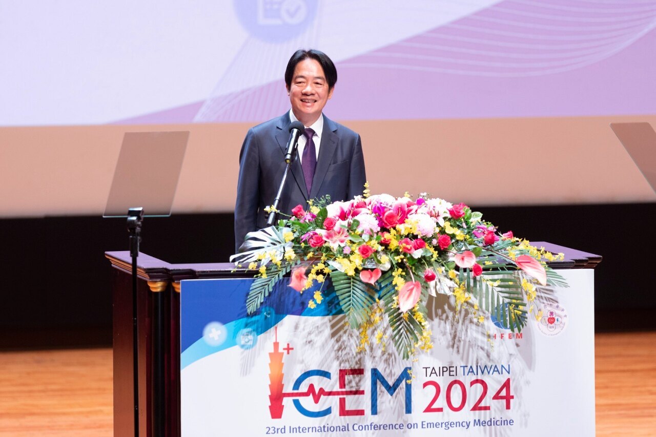 Lai Ching-te inaugura la Conferencia Internacional de Medicina de Emergencia organizada por primera vez en Taiwán